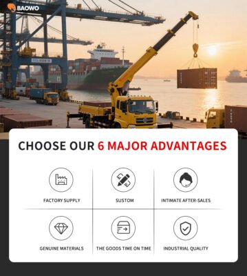 SQS200A-4 truck mounted crane, 8000kg lifting capacity crane, 20 tm moment heavy-duty crane, 360 slewing industrial crane, 28 MPa hydraulic truck crane, construction material handling crane, logistics heavy-load crane