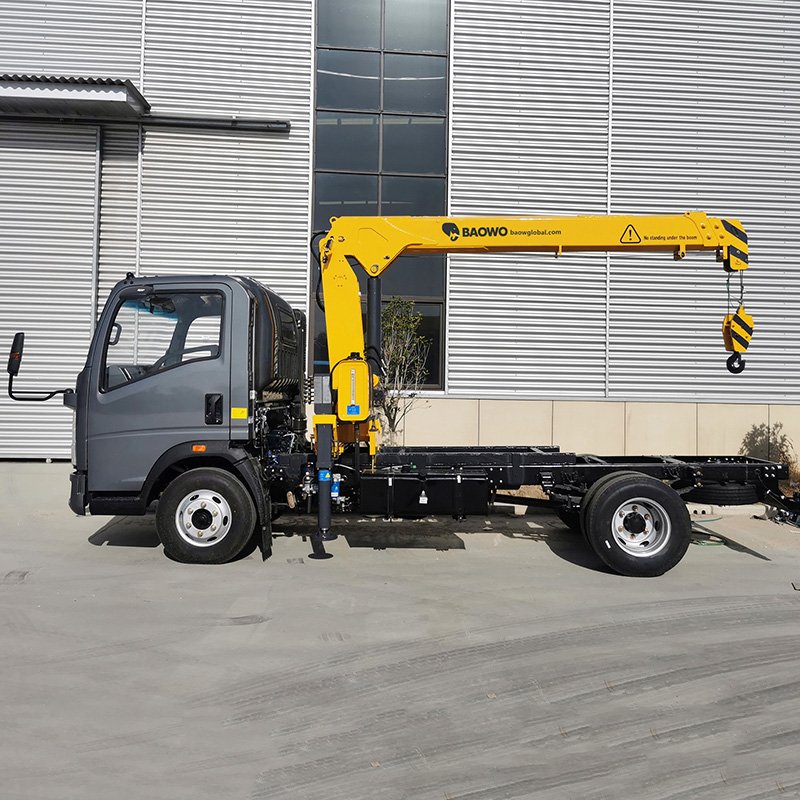 BAOWO 4.2 tm Straight Boom Truck Mounted Crane | SQ42A-2 Boom Truck (2.1 Ton Lift) - Image 3
