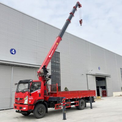 SQS200U-5 truck mounted crane, 3200kg lifting capacity crane, 8.0 tm lifting moment crane, compact 360 slewing crane, 780mm installation space crane, light-duty logistics crane, urban municipal maintenance crane