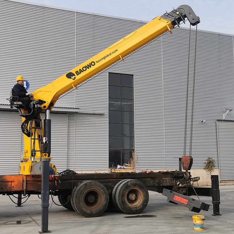 straight boom crane manufacturer,telescopic boom crane factory,custom straight boom crane China,truck mounted straight boom crane,hydraulic telescopic crane,OEM ODM straight boom crane,Xuzhou straight boom crane supplier,BAOWO straight boom crane