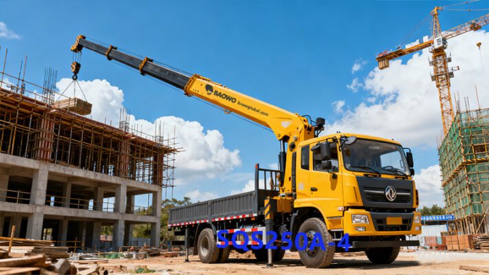 10 ton truck mounted crane,SQS250A-4 truck crane,hydraulic loader crane,heavy duty boom truck,mobile truck crane