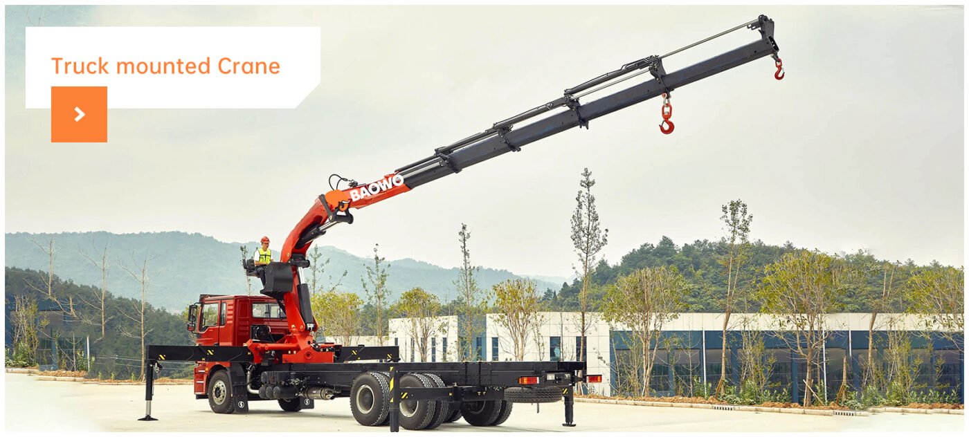 BAOWO boom crane，BAOWO crane，truck mounted crane，boom crane，hydraulic boom crane，knuckle boom crane，telescopic boom crane ，loader crane，mobile crane truck，urban construction crane，city construction equipment，municipal construction machinery，construction lifting equipment，China crane manufacturer