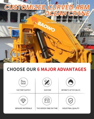 Custom Marine Crane Manufacturer China，Factory Direct Marine Crane，Ocean Crane Technical Drawings，Curved Arm Marine Crane，Telescopic Marine Crane，Bespoke Ship Crane，Marine Crane Customization，Xuzhou Marine Crane Factory