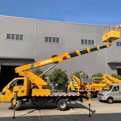 Aerial Work Platform Truck, 30m Bucket Truck, Lightweight MEWP, 4495kg Aerial Platform, Truck Mounted Man Lift, BAOWO AWP30, JAC Chassis AWP, JMC Aerial Work Vehicle, Municipal Maintenance Truck.