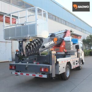 45m Aerial Work Platform，BAOWO AWP45，Truck Mounted Man Lift，Telescopic Boom Lift Truck，High Altitude Work Vehicle，300kg Bucket Truck，Industrial Aerial Work Platform，Bao Steel 960 Boom Lift，Municipal Maintenance Equipment