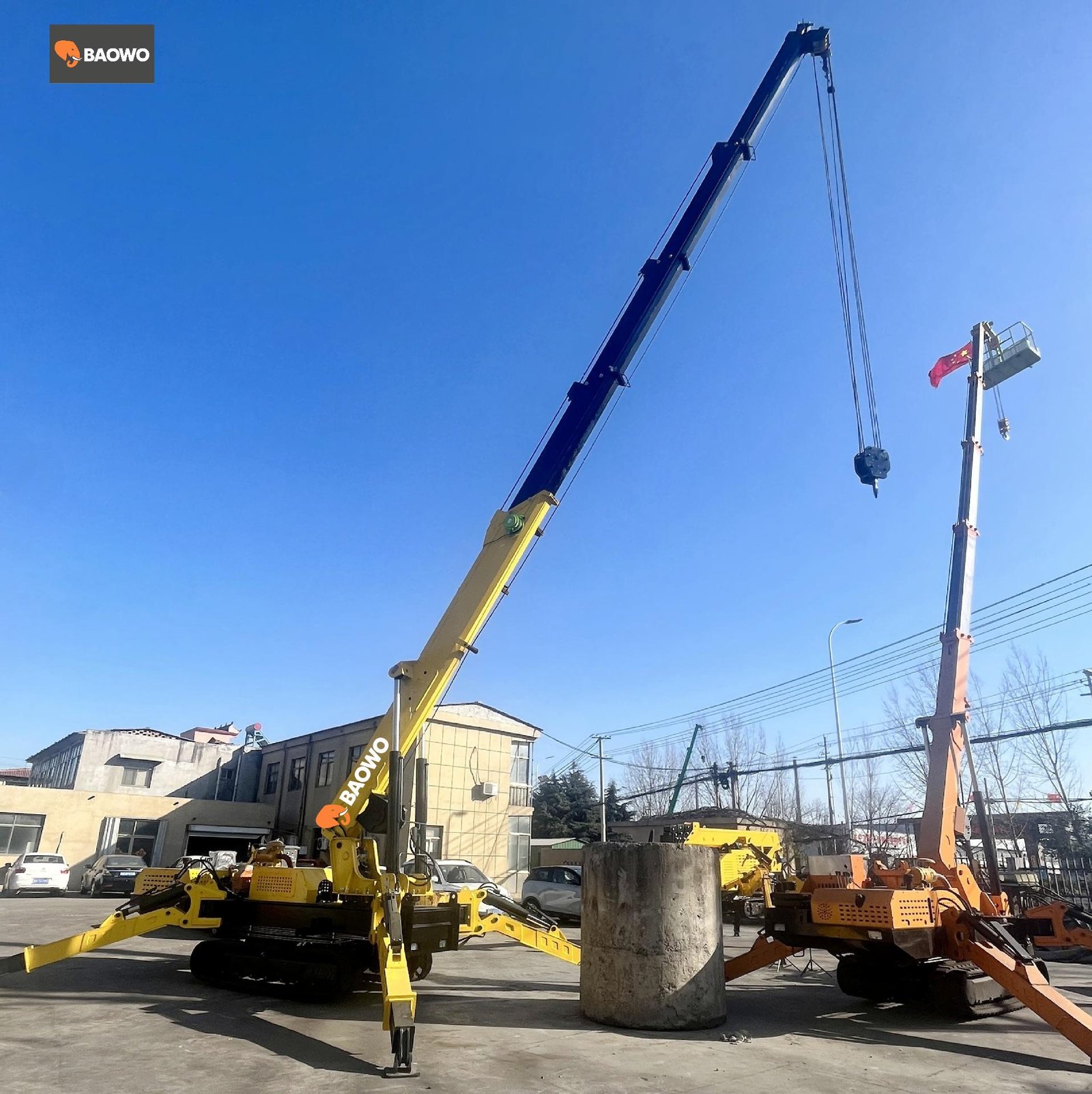 BAOWO BW-12T Spider Crane (HC12.0) | 12-Ton Heavy-Duty Mini Crawler Crane - Image 3