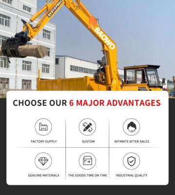 Wheel log grapple,Hydraulic material handler,Wheel type log grabber,Waste sorting machine,1 ton wheel log grapple,360 degree material handler,Small wheel material handling machine,Landscaping log grabber