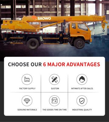 16 ton truck mounted crane，16 ton truck crane，heavy duty truck mounted crane，U-shaped boom truck crane，BAOWO truck crane16 ton telescopic boom truck crane for sale，truck mounted crane with 38.5m boom，heavy duty mobile truck crane supplier，OEM truck mounted crane manufacturer，infrastructure truck crane solution