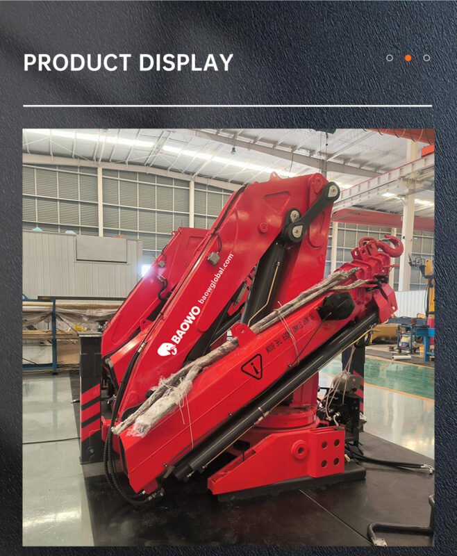 SQZ300A-4 Folding Boom Crane，14 Ton Hydraulic Crane，30 t·m Lifting Moment Crane，Heavy Duty Truck Mounted Crane，BaoWo SQZ300A-4，28MPa Hydraulic Crane，High Flow 60 L/min Crane，Industrial Folding Boom Crane