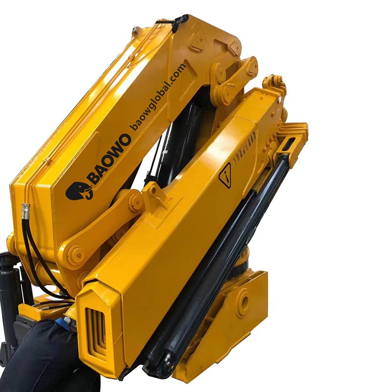 SQZ700A-7 folding boom crane，67.5 t·m hydraulic crane，30 ton truck mounted crane，33 MPa high-pressure crane，Ultra heavy-duty folding crane，BaoWo hydraulic crane，Offshore lifting crane 67.5 t·m，High-flow 90 L/min crane