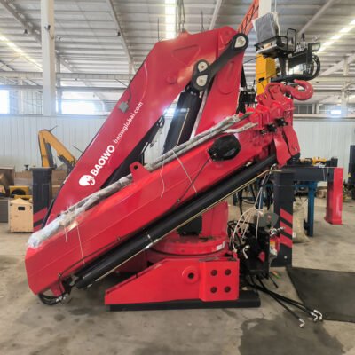SQZ200A-4 folding boom crane，20 t·m hydraulic crane，heavy-duty truck-mounted crane，BaoWo folding crane，60 L/min hydraulic flow crane，industrial folding boom crane，offshore lifting crane，28MPa high-pressure crane system