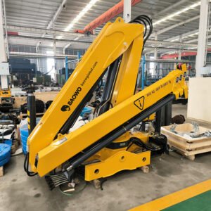 SQZ400A-5 folding boom crane，40 t·m knuckle boom crane，18 ton hydraulic crane，heavy duty truck mounted crane，30MPa high-pressure crane，BaoWo folding boom crane，industrial crane for heavy lifting，5-section knuckle boom crane