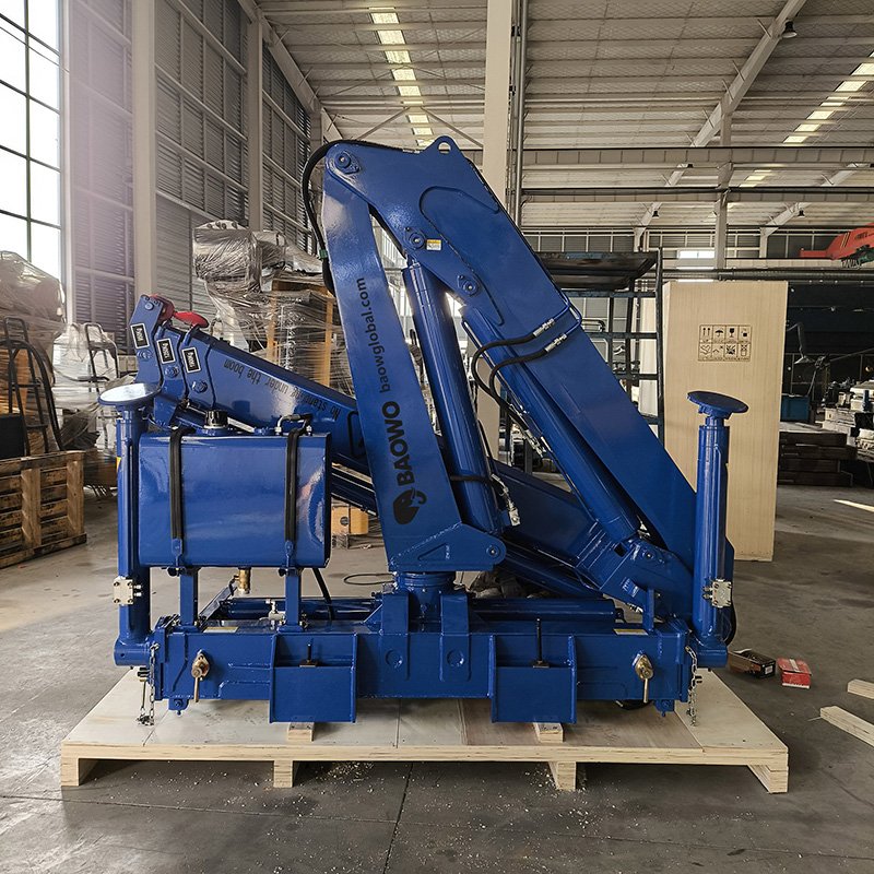 BAOWO SQZ400A-4 Folding Boom Crane | 40 t·m Lifting Moment | 18 Ton Heavy-Duty Capacity | 30MPa Hydraulic System - Image 5
