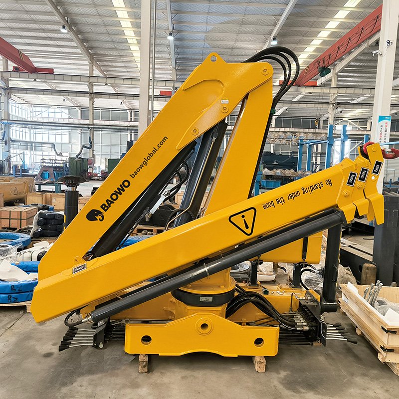 BaoWo SQZ400A-5 Folding Boom Crane | 40 t·m Lifting Moment | 18 Ton Capacity | Heavy-Duty 5-Section Knuckle Boom - Image 5