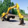BWG06 hydraulic grab crane, 4000kg hydraulic crane, 4 ton grab crane, timber grab crane, scrap material handler, industrial hydraulic grab, 360 degree slewing crane