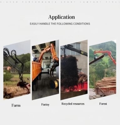 Log grapple crane,Truck mounted crane,Compact log crane,6.5 t·m crane,700 kg log grapple crane,Small truck mounted crane,Forestry log handling crane,BAOWO BW66.2 crane